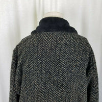 Maralyce Ferree Boutique Faux Fur Herringbone Jacket Blazer Womens S Maine USA