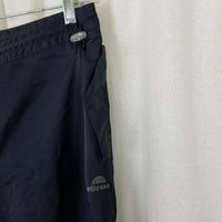 Ellesse Limited Presa 59107 Black Nylon Trousers Pants Womens 12 Cinch Waist VTG