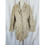 J.Jill Canvas Cotton Embroidered Pleated Fit & Flare Riding Jacket Coat Womens M