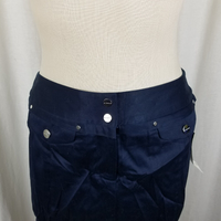 Jones New York Signature Petites Admiral Skirt Womens 8P Short Pencil Navy Blue