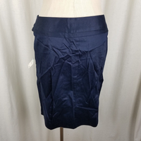 Jones New York Signature Petites Admiral Skirt Womens 8P Short Pencil Navy Blue