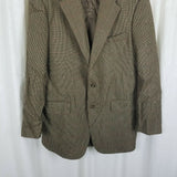 Polo University Club Ralph Lauren Wool Checked Sportcoat Jacket Blazer Mens 44 T
