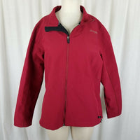 Dickies Storm Fleece Lined All Weather Windbreaker Jacket Full Zip Womens L Red