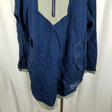 Pacific Trail Land Cruizer Hooded Pullover Cotton Canvas Jacket Womens XL Navy