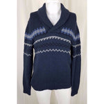 Banana Republic Knit SWEATER Shawl Collar Pullover Henley Wool Mens S NWT Slub