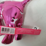 Victoria Secret VS Plush Metallic Bright Hot Pink Stuffed Animal DOG 9 Inches