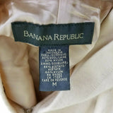 Banana Republic Hooded Wool Pullover Kangaroo Pocket Poncho Cape Womens M Ivory