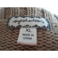 Eyeshadow Vegan Faux Fur Knit Open Front Cardigan Sweater Vest Jacket Womens XL