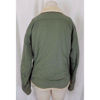 Mountain Hardwear Embroidered Floral Canvas Shearling Fleece Collar Womens sz M