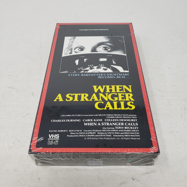 When a Stranger Calls VHS Tape Brand New Factory Sealed 1979 R Watermarks Horror