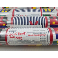 Lands End Coming Home For Kids Train Conductor Wallpaper Border 15 FT Lot of 4