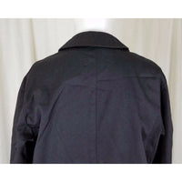 Pietro Sabatini Placket Front Trench Coat Mens 36L Removable Pile Fur Lining