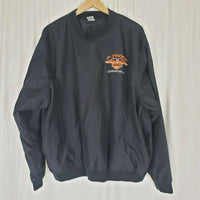Harley Davidson F-Troop 2000 Leominster MA Pullover Nylon Shirt Jacket Mens sz L