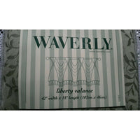 NOS Waverly Home Fashions Richmond Sage Liberty Valance 42" x 18" Pleated Tabs