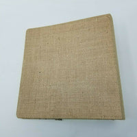 Renner Davis 3" Elliptical 3 Ring Binder Banana Rattan Woven Paper Photo Album