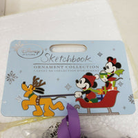 Disney Sketchbook Pascal Frog Tangled Christmas Ornament 2015 New In Box Purple