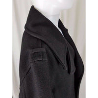 Spiewak Wool Double Breasted Peacoat Coat Mens M Maine Crest Gold Buttons Black