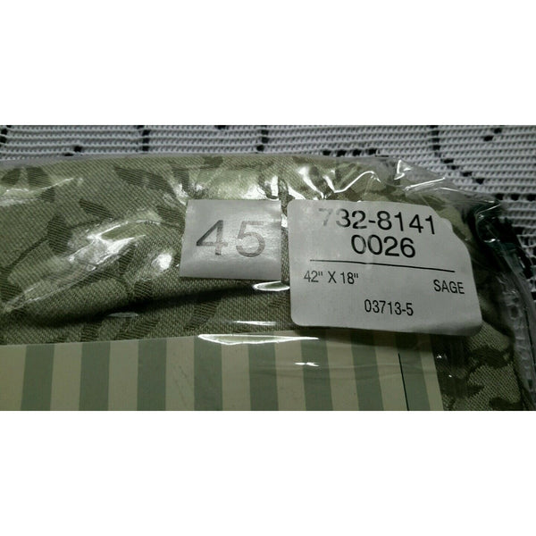 NOS Waverly Home Fashions Richmond Sage Liberty Valance 42" x 18" Pleated Tabs