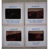 Lot of 8 Hamburg GERMANY RHEIN 35MM SLIDES RED BORDER Scenery Water Boats Ship