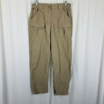 LL Bean Nylon Cargo Lightweight Hiking Trousers Pants Womens M Outdoor Adventure