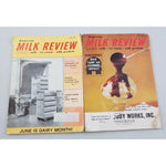 Vintage American Milk Review Magazine Advertisements Memorabilia Photos Lot of 2
