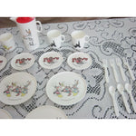 Vintage 1995 Looney Tunes Plastic Tea Set Bugs Bunny Warner Bros. Chilton Globe
