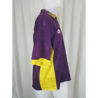 NAAI Bajic # 26 Soccer Futbol Jersey Mens M Purple Gold Speckled Sheen Collared