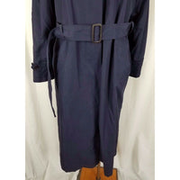 LL Bean Trench Coat Placket Front Belted Rain All Weather Insulated Womens S USA