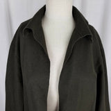 RL Ralph Lauren Black Label Open Front Wool Silk Swing Jacket Blazer Womens 10