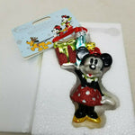 Disney Minnie Mouse Presents Blown Glass 2015 Christmas Sketchbook Ornament Gift