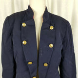 Bicci Florine Wachter Cropped Military Marching Band Jacket Blazer Womens 10 USA