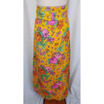 Vintage Lanz Originals Quilted Hippie Boho Maxi Skirt Womens S 60s Loud Festival