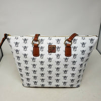 Dooney & Bourke NFL Raiders Exclusive White Wren Zip Tote Bag Purse Handbag NWT