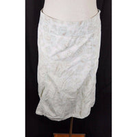 Eddie Bauer Stretch Lightweight Summer Cotton Floral Skirt Womens 6 Knee Length