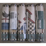 Lot of 5 Debbie Mumm Mumm's Word Birds Wallpaper Border 5 rolls 25 yds DM7032B