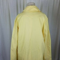 LRL Lauren Ralph Lauren Light Yellow Placket Front Trench Coat Women's size Large