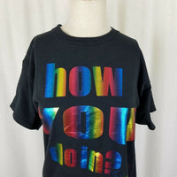 Wendy Williams Show How You Doin? Tee TShirt Rainbow Metallic Pride Womens M USA