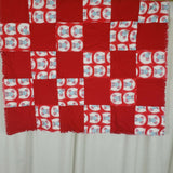 Handmade Baby Crib Quilt Blanket Play Mat Wall Art Patchwork Red Cartoon Mice