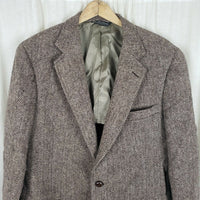 Jos. A Banks HARRIS Tweed Herringbone Blazer Wool Sport Coat Jacket Mens 42