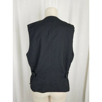 TopHat New York Button Up Pointed Wool Dress Dressy Waistcoat Vest Womens M USA
