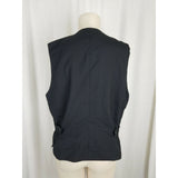 TopHat New York Button Up Pointed Wool Dress Dressy Waistcoat Vest Womens M USA