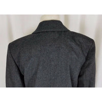 Lord & Taylor Petites Wool Cashmere Gray Double Breasted Blazer Jacket Womens PM