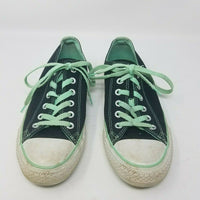 Converse All Star Ox Navy Blue Mint Green Lo Top Fashion Sneakers Shoes Womens 9