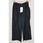 Cannisse Paris Tencel Noir Hindi Cropped Capris Culottes Pants Womens 6 38 Black