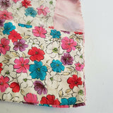 Vintage Handmade Wrap Dress Womens L XL Floral Cotton Belted Tie Shawl Collar