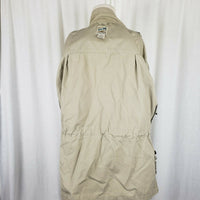 Travelsmith Khaki Cargo Jacket Canvas Safari Field Womens L Conversion Anorak