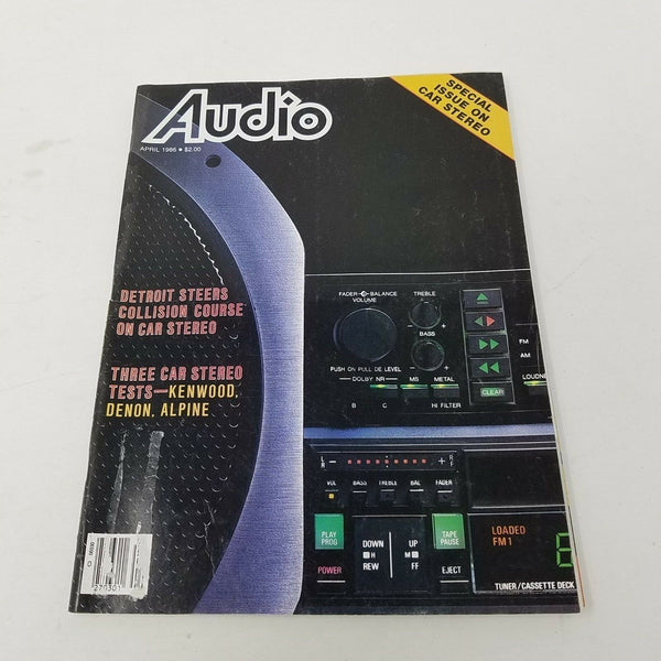 Vintage April 1986 Audio Magazine High Fidelity Electronics Advertisements