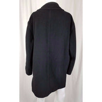 Weatherproof Black Wool Peacoat Coat Mens M Quilted Insulated Liner S&K Brands