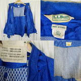 Vintage LL Bean Nylon Anorak Packable Jacket Windbreaker Mens LT 70s Mesh Lined