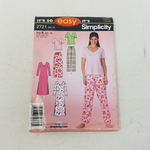 Simplicity So Easy Sewing Pattern 2721 Longewear Nightgown Uncut Womens XXS -XL